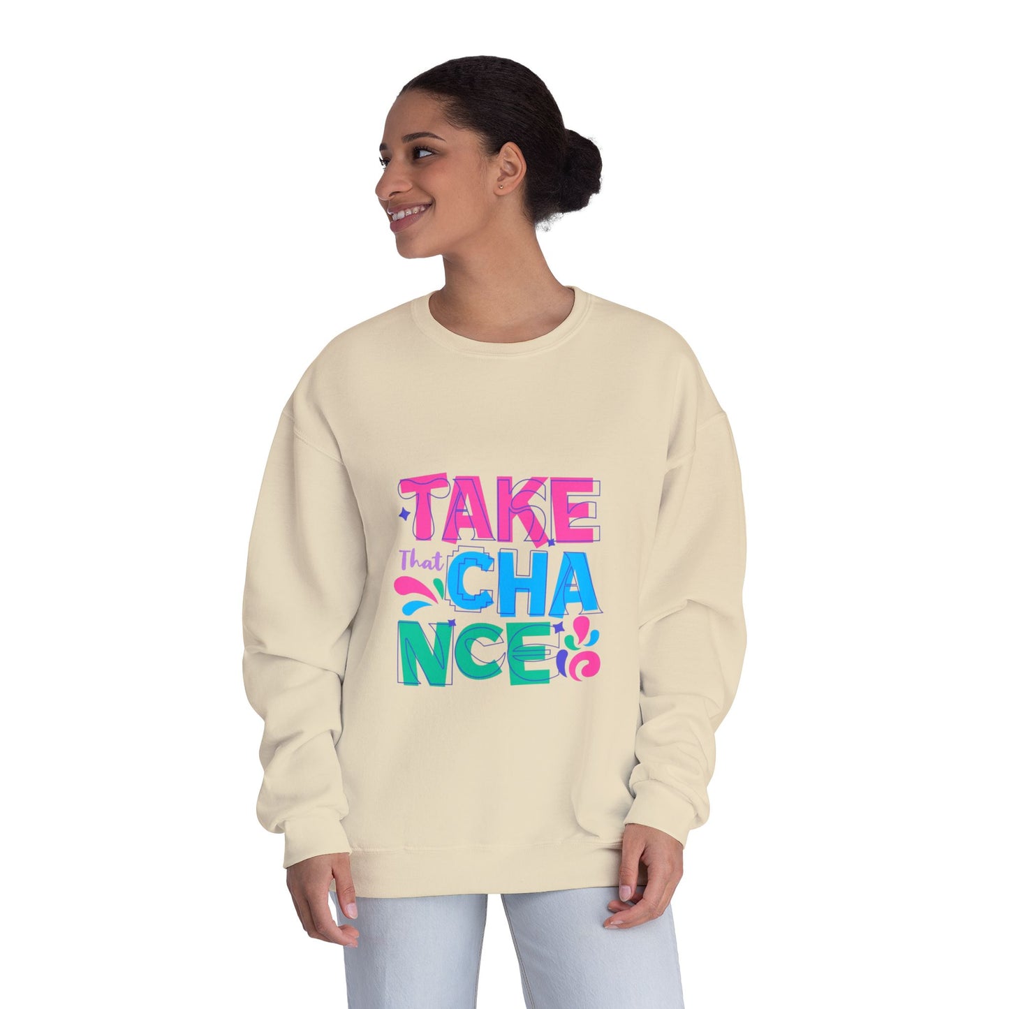 Take a Chance Design Unisex Crewneck Sweatshirt