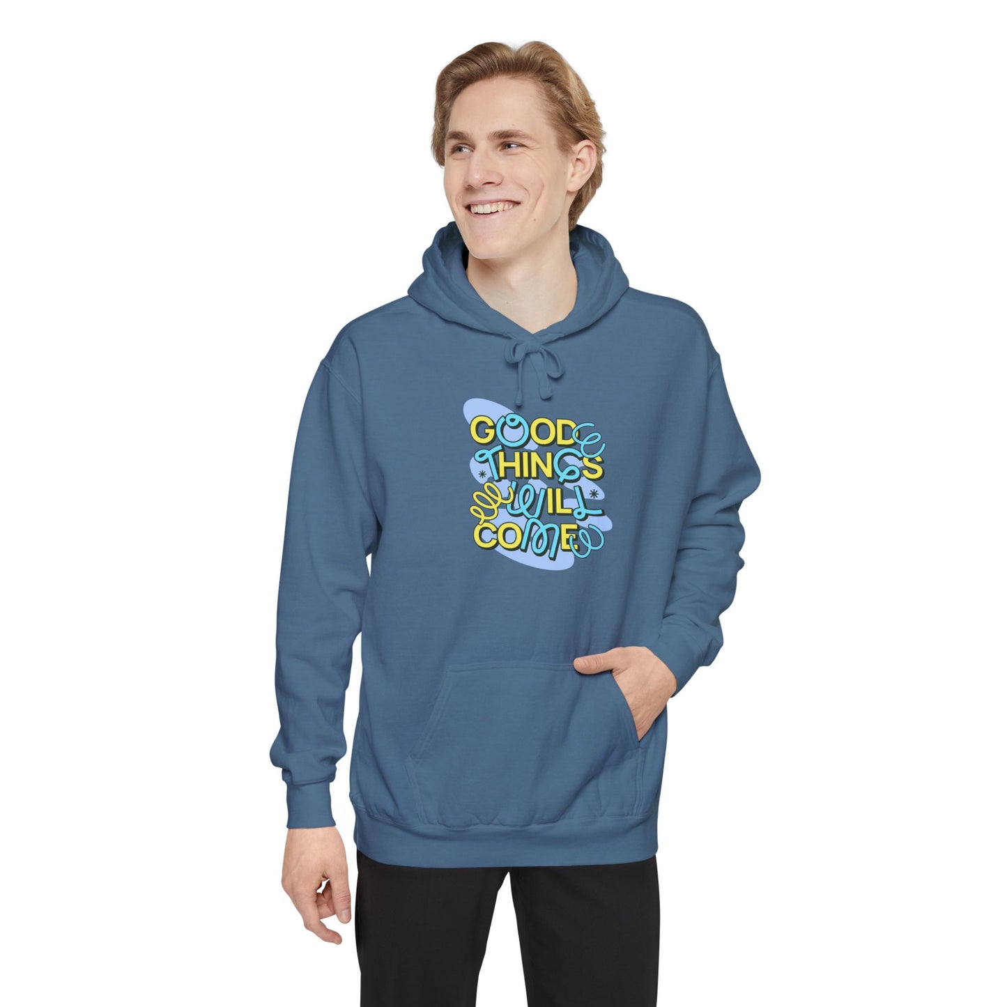 Good Things Unisex Garment-Dyed Hoodie