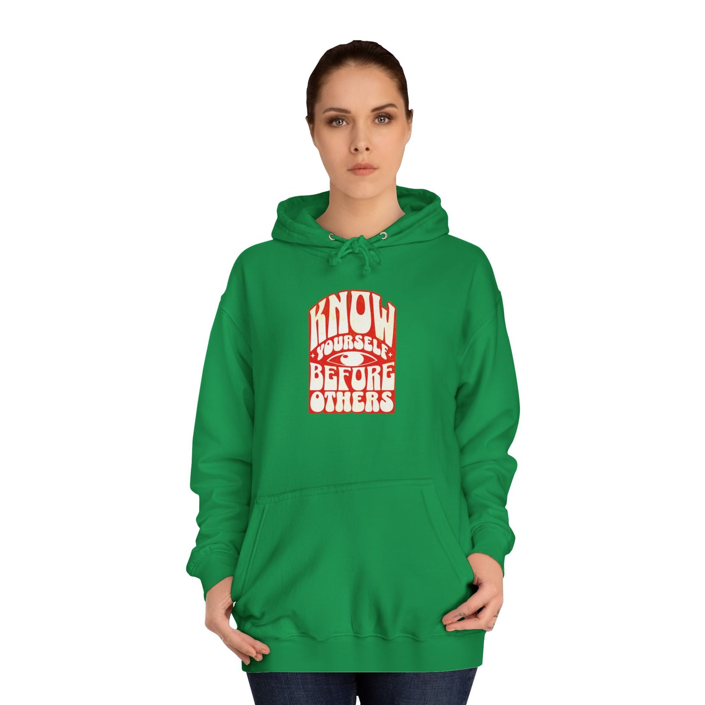 Know Yourself Unisex College Hoodie