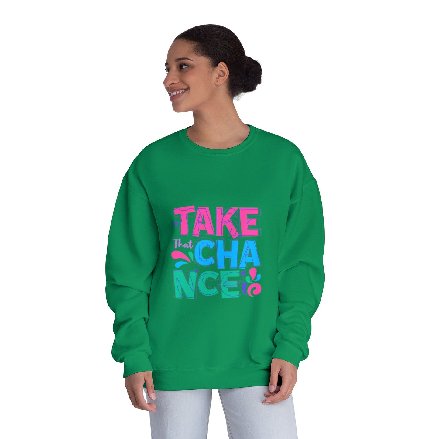 Take a Chance Design Unisex Crewneck Sweatshirt