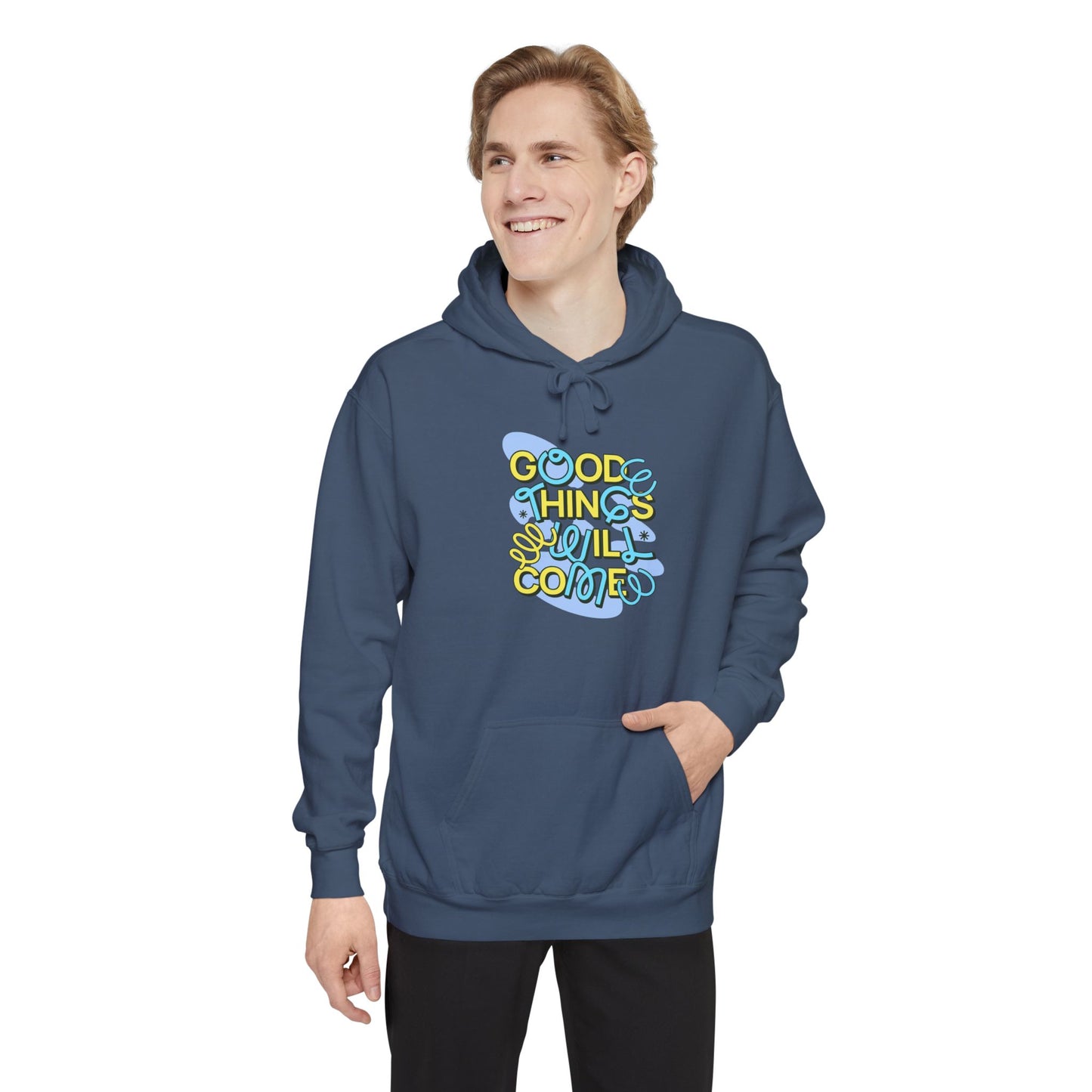 Good Things Unisex Garment-Dyed Hoodie