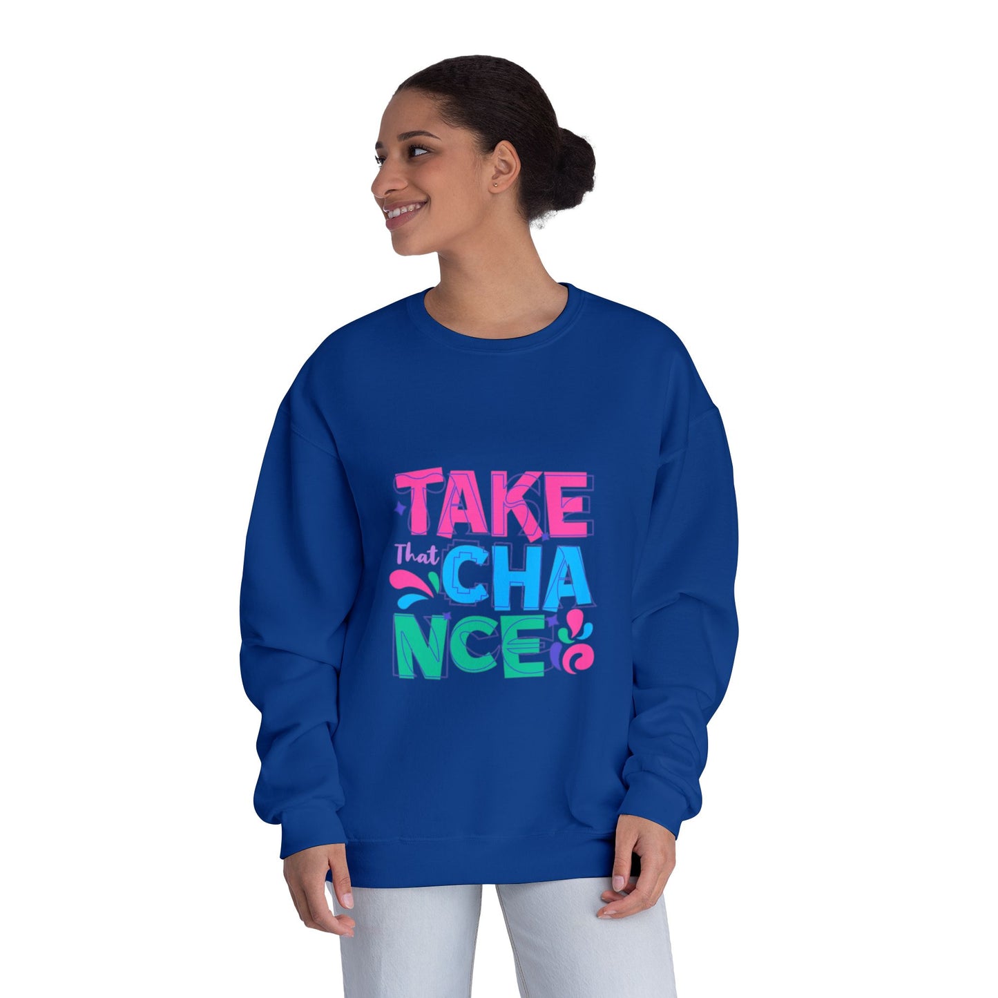 Take a Chance Design Unisex Crewneck Sweatshirt
