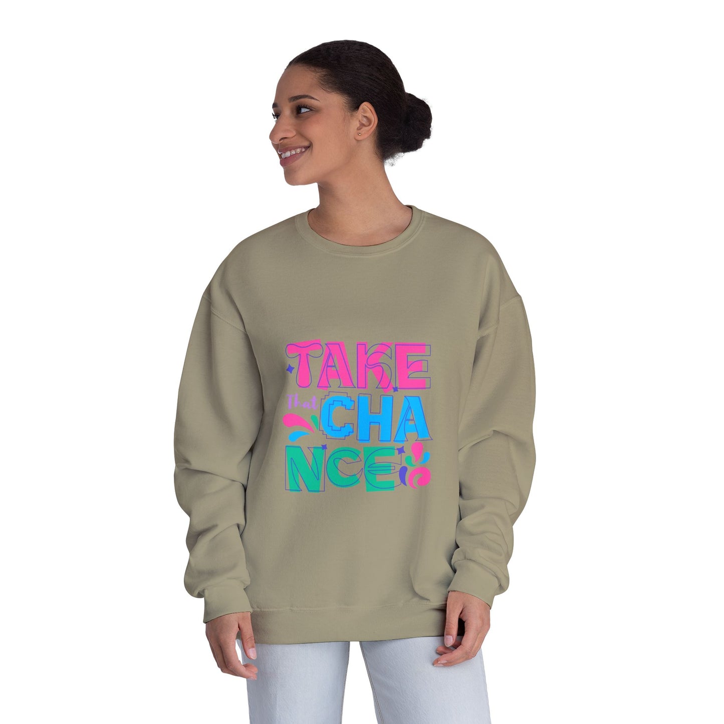 Take a Chance Design Unisex Crewneck Sweatshirt