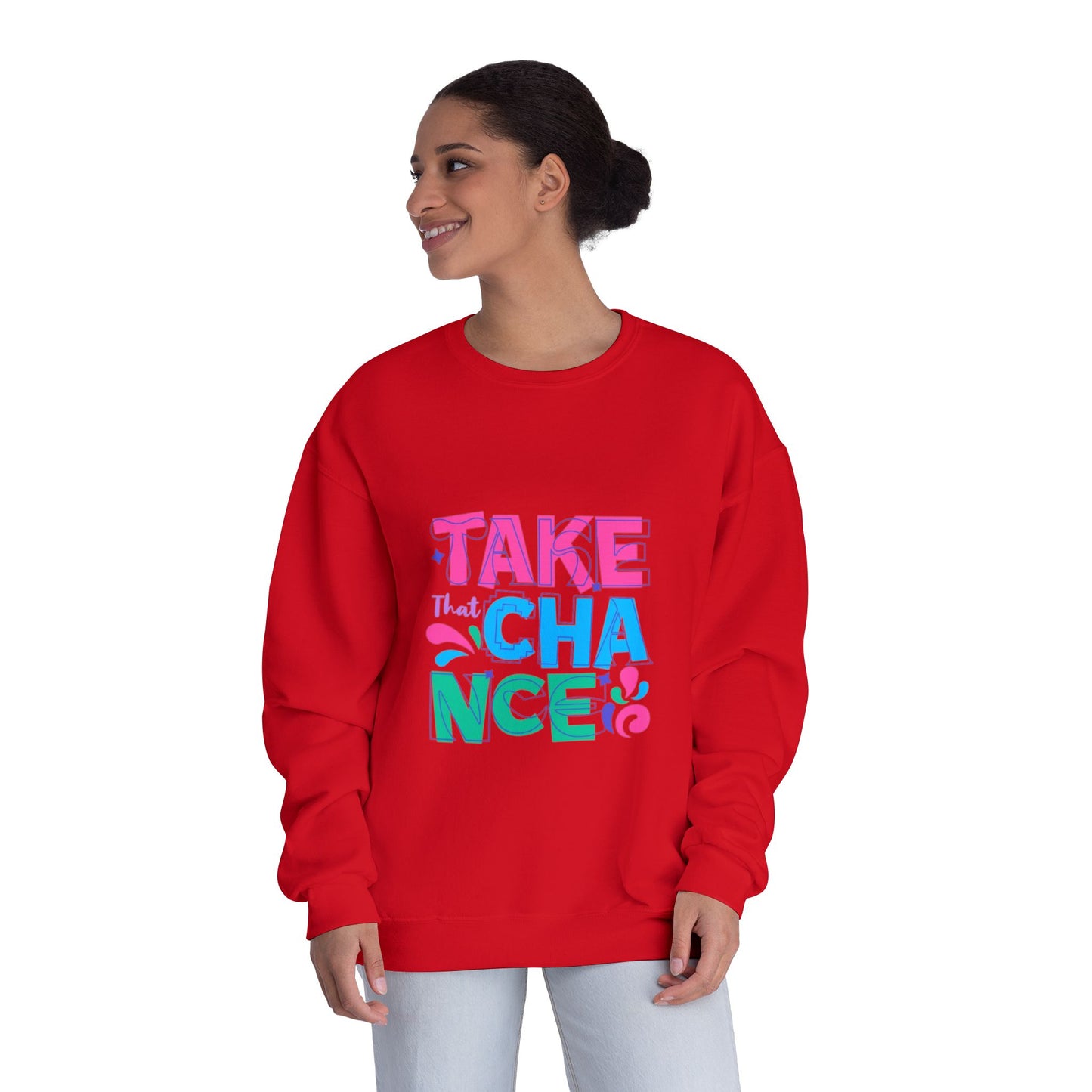 Take a Chance Design Unisex Crewneck Sweatshirt