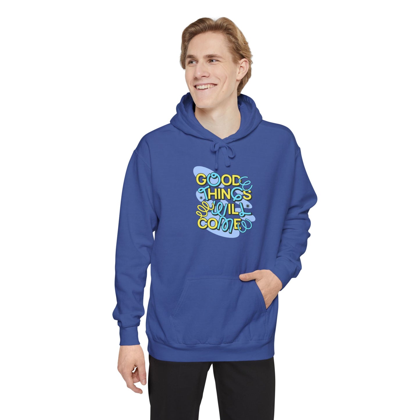 Good Things Unisex Garment-Dyed Hoodie