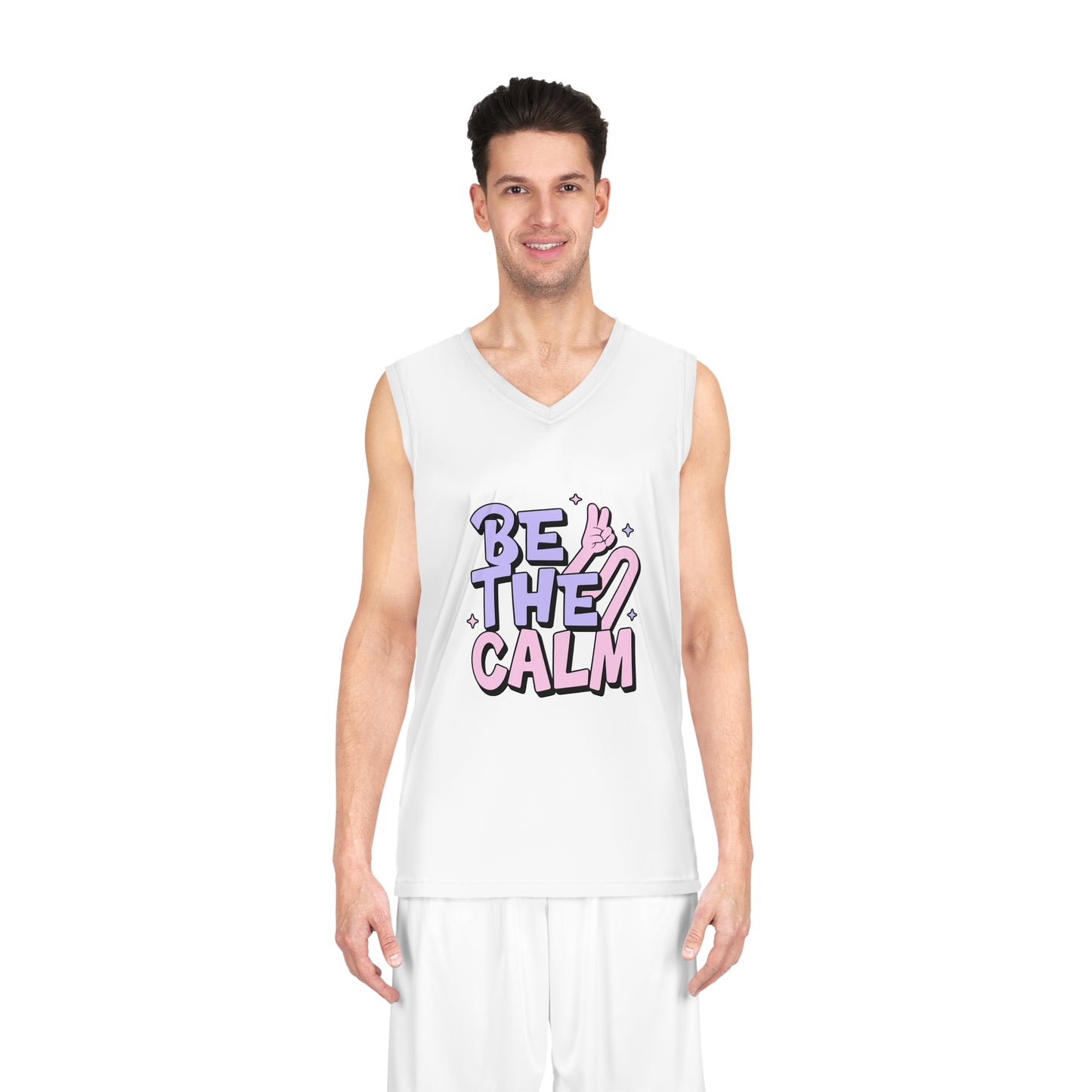 'Be The Calm' Comfortable Basketball Jersey