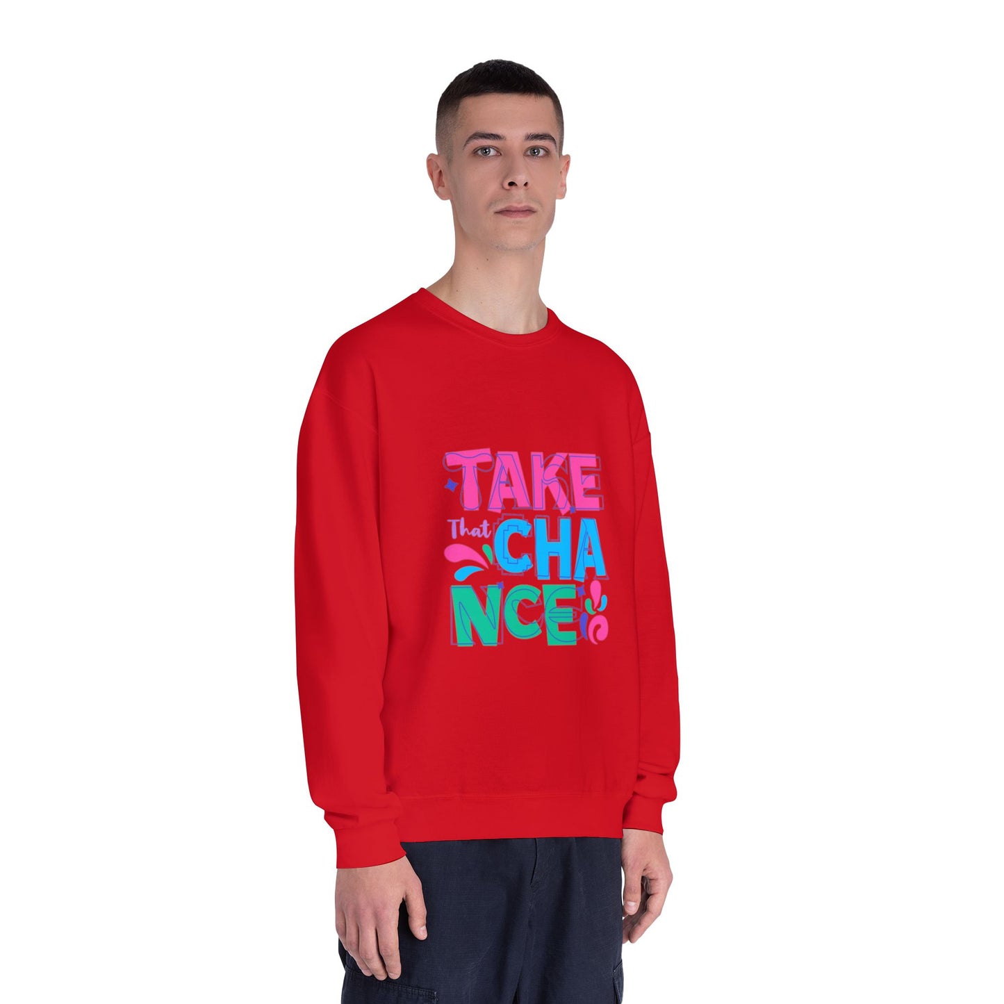 Take a Chance Design Unisex Crewneck Sweatshirt