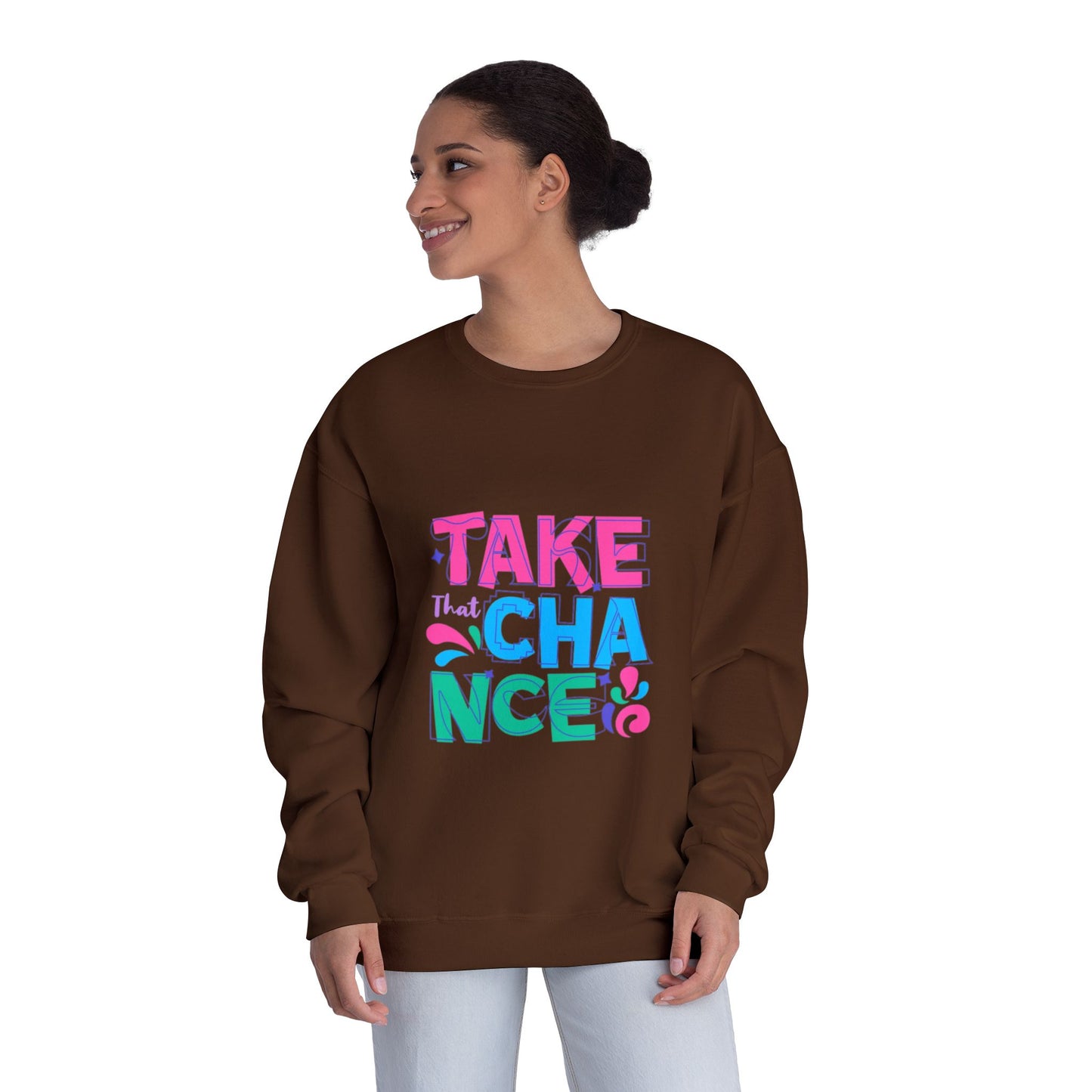 Take a Chance Design Unisex Crewneck Sweatshirt