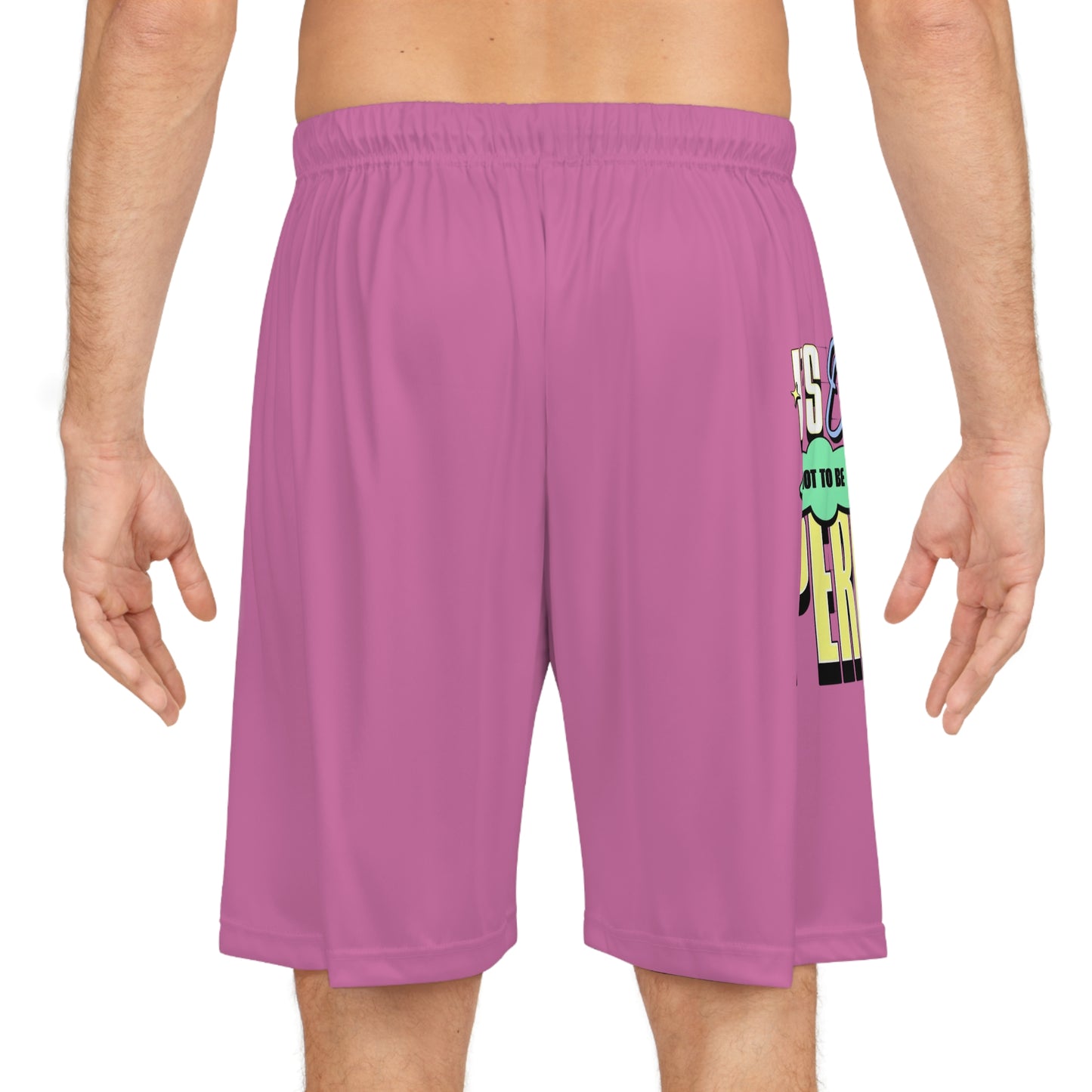 'Okay, Not to be Perfect' Trendy Basketball Shorts