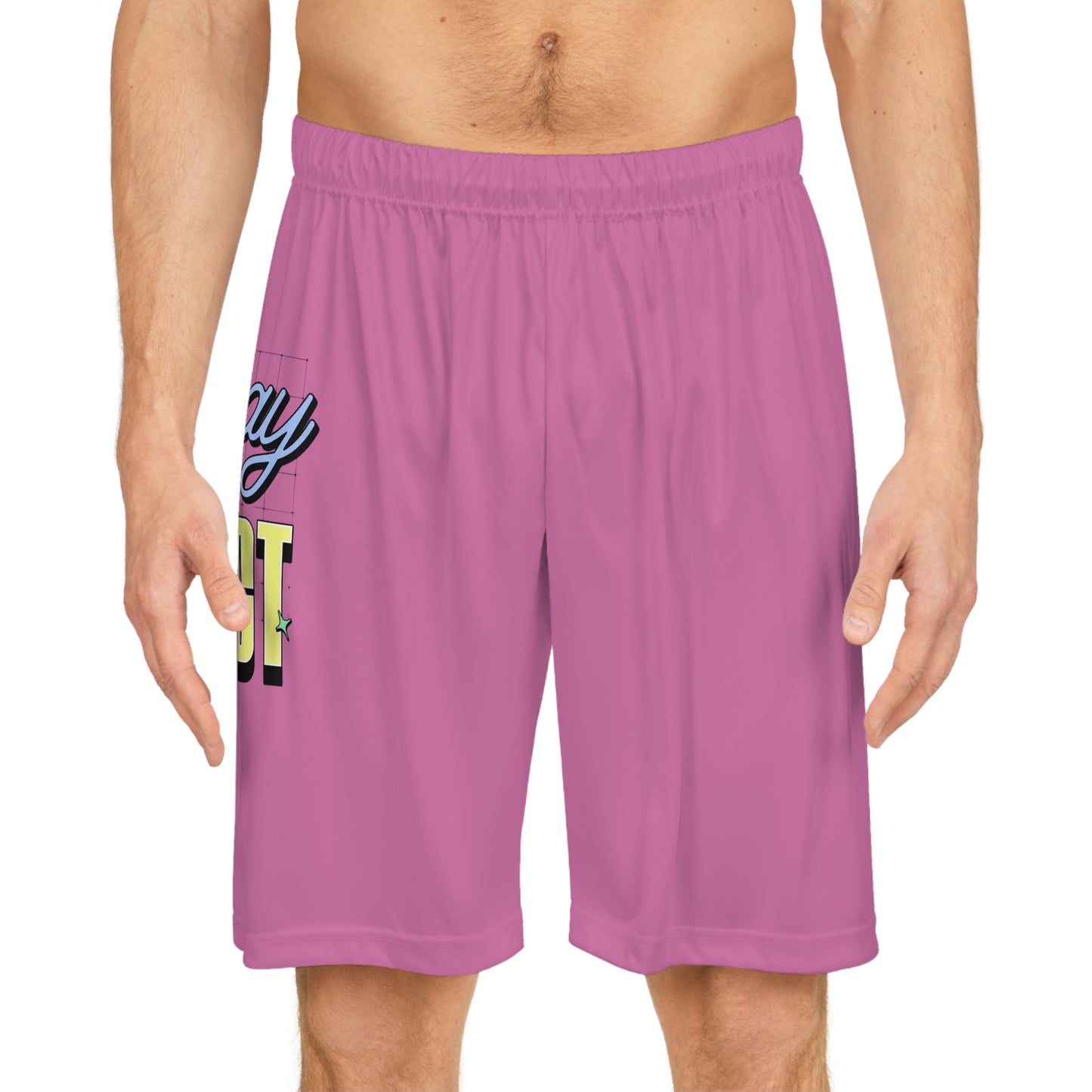 'Okay, Not to be Perfect' Trendy Basketball Shorts