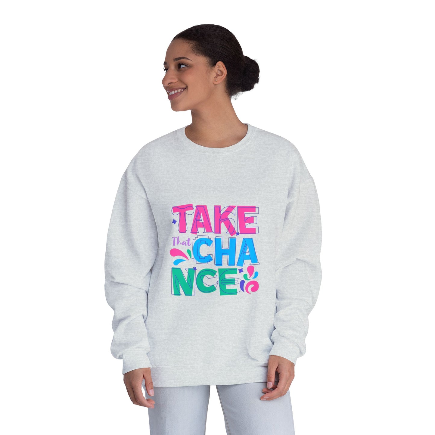 Take a Chance Design Unisex Crewneck Sweatshirt