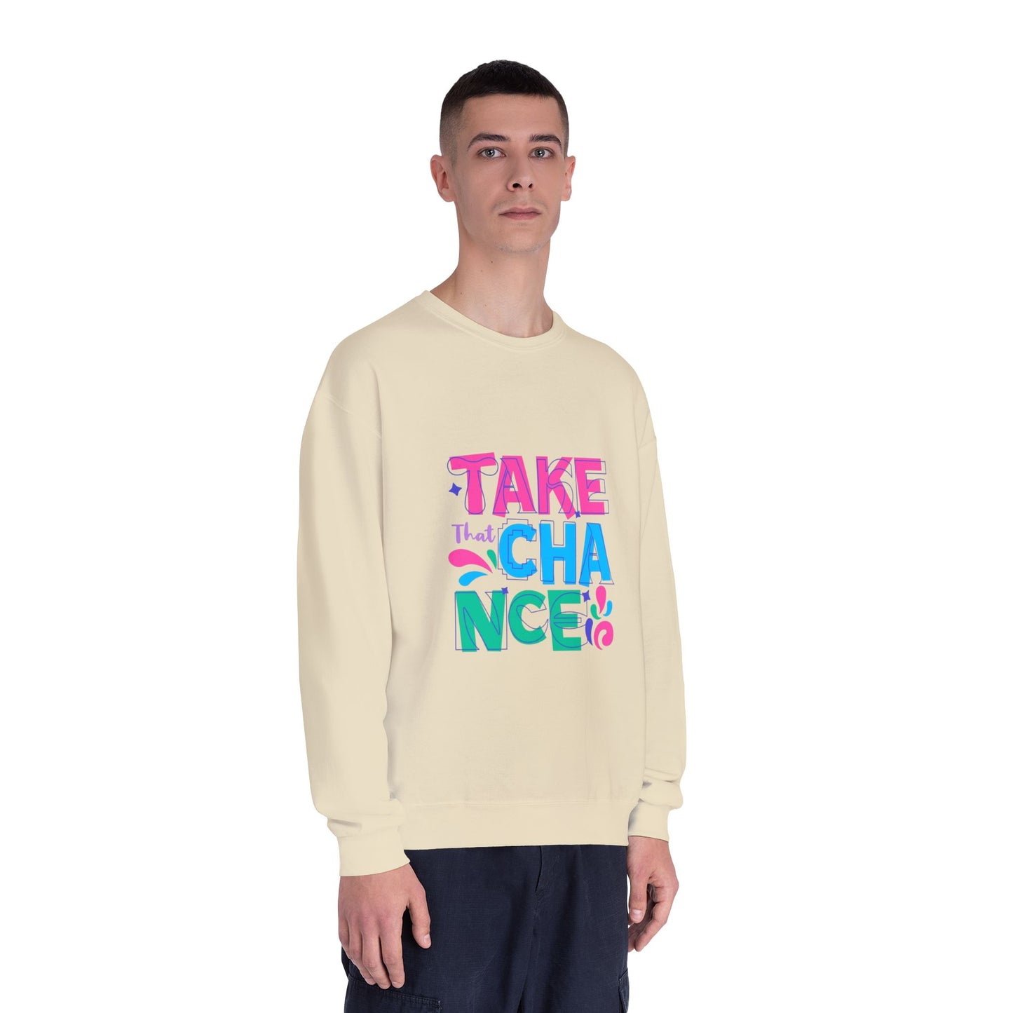 Take a Chance Design Unisex Crewneck Sweatshirt