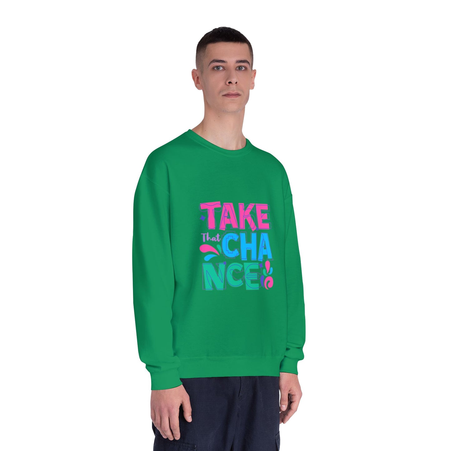 Take a Chance Design Unisex Crewneck Sweatshirt