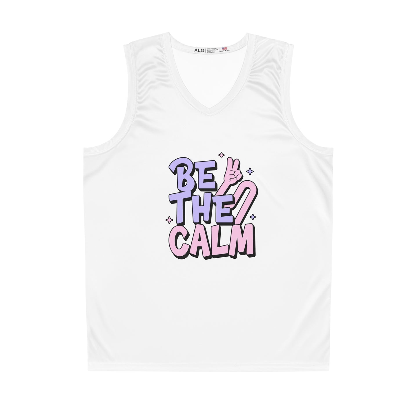 'Be The Calm' Comfortable Basketball Jersey