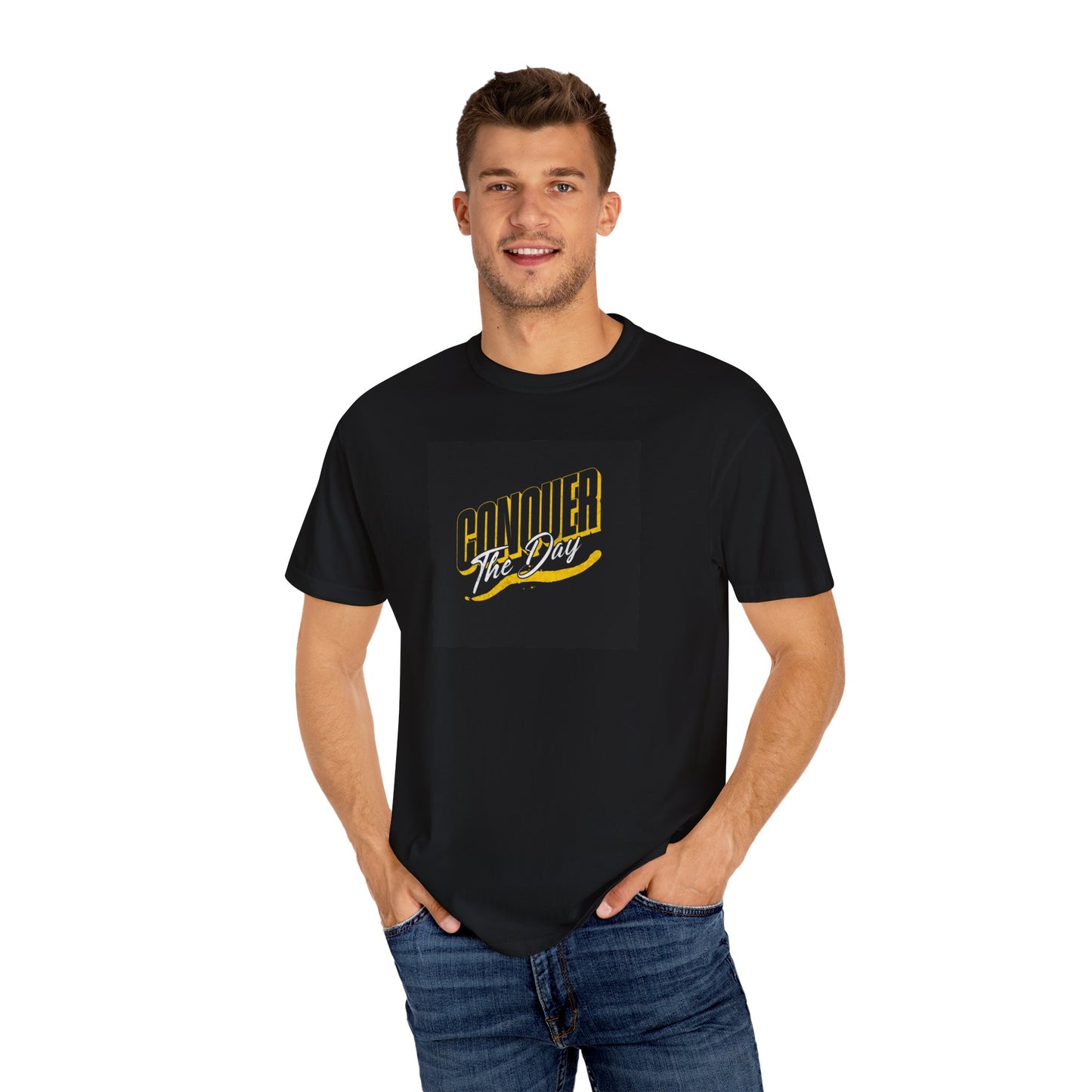"Conquer the Day" Motivational Unisex Garment-T-Shirt - Bold Theory
