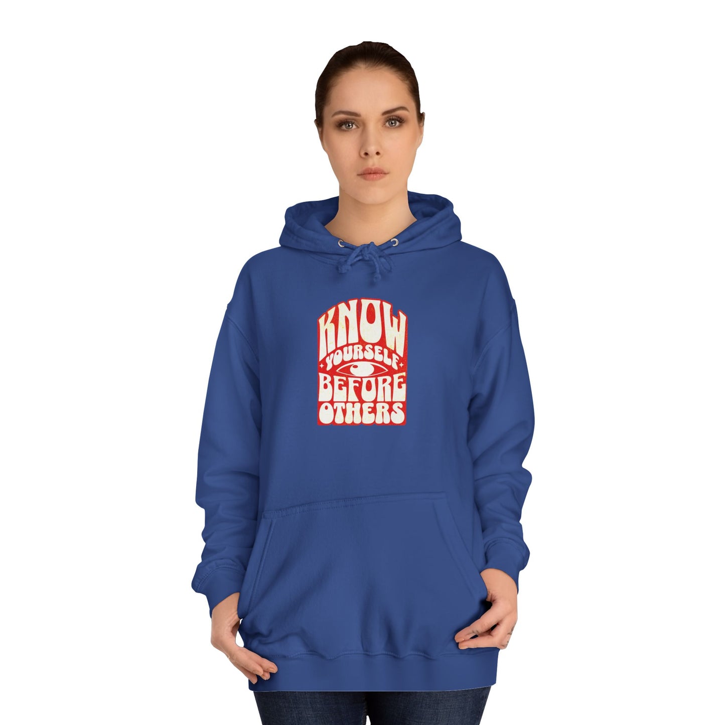 Know Yourself Unisex College Hoodie