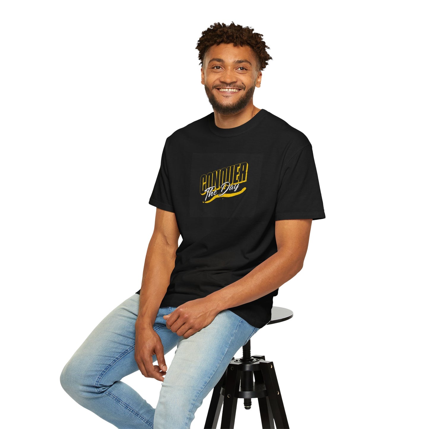 "Conquer the Day" Motivational Unisex Garment-T-Shirt - Bold Theory