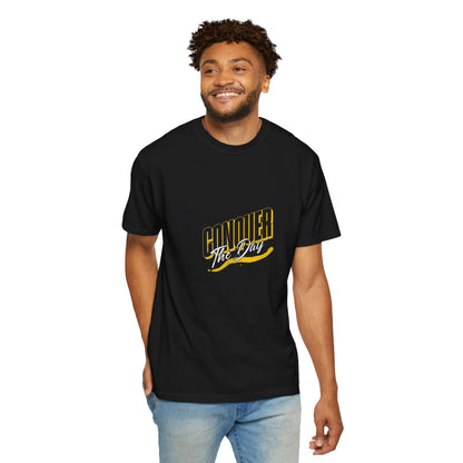"Conquer the Day" Motivational Unisex Garment-Dyed T-Shirt