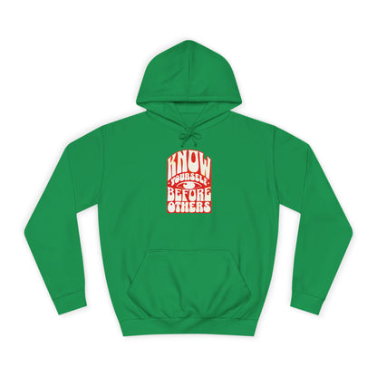 Know Yourself Unisex College Hoodie