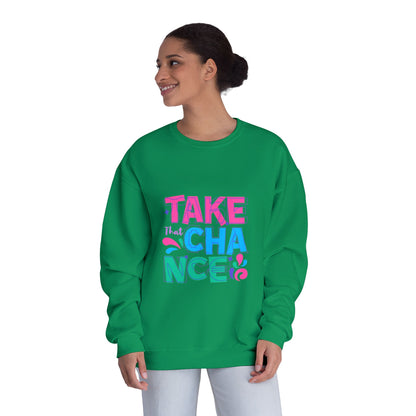 Take a Chance Design Unisex Crewneck Sweatshirt