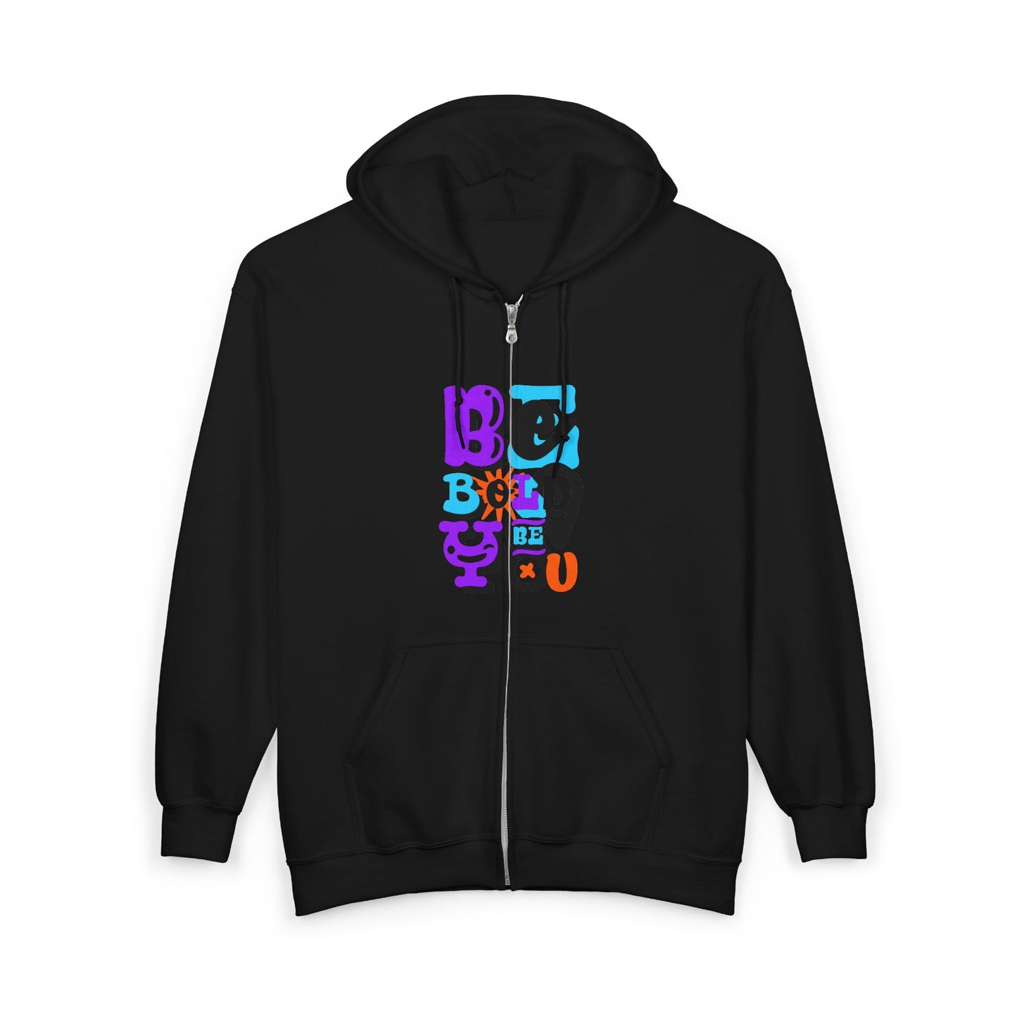 Be Bold, Be You Unisex Zip Hoodie