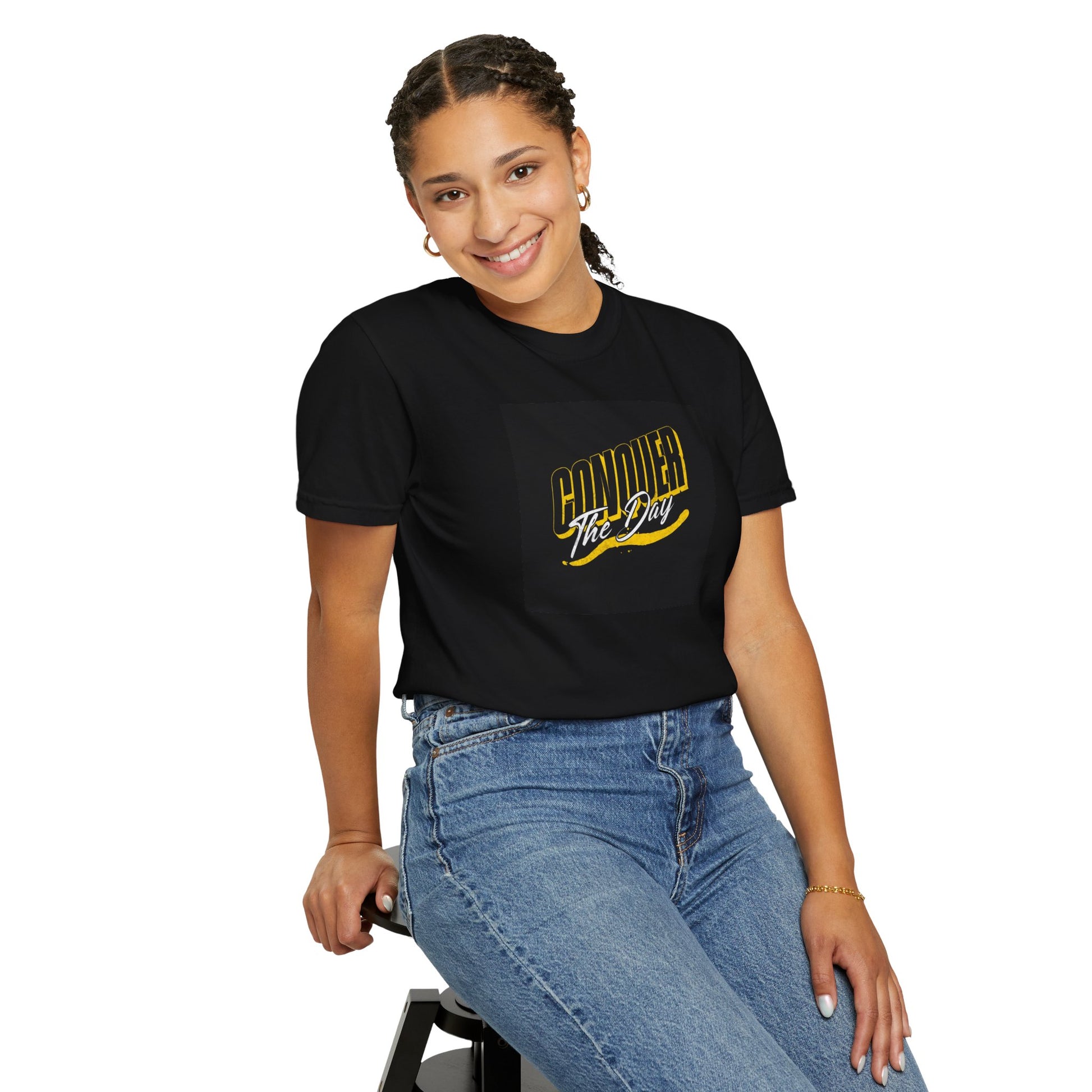 "Conquer the Day" Motivational Unisex Garment-T-Shirt - Bold Theory