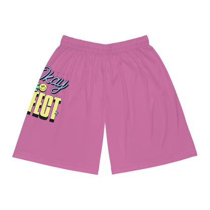 'Okay, Not to be Perfect' Trendy Basketball Shorts