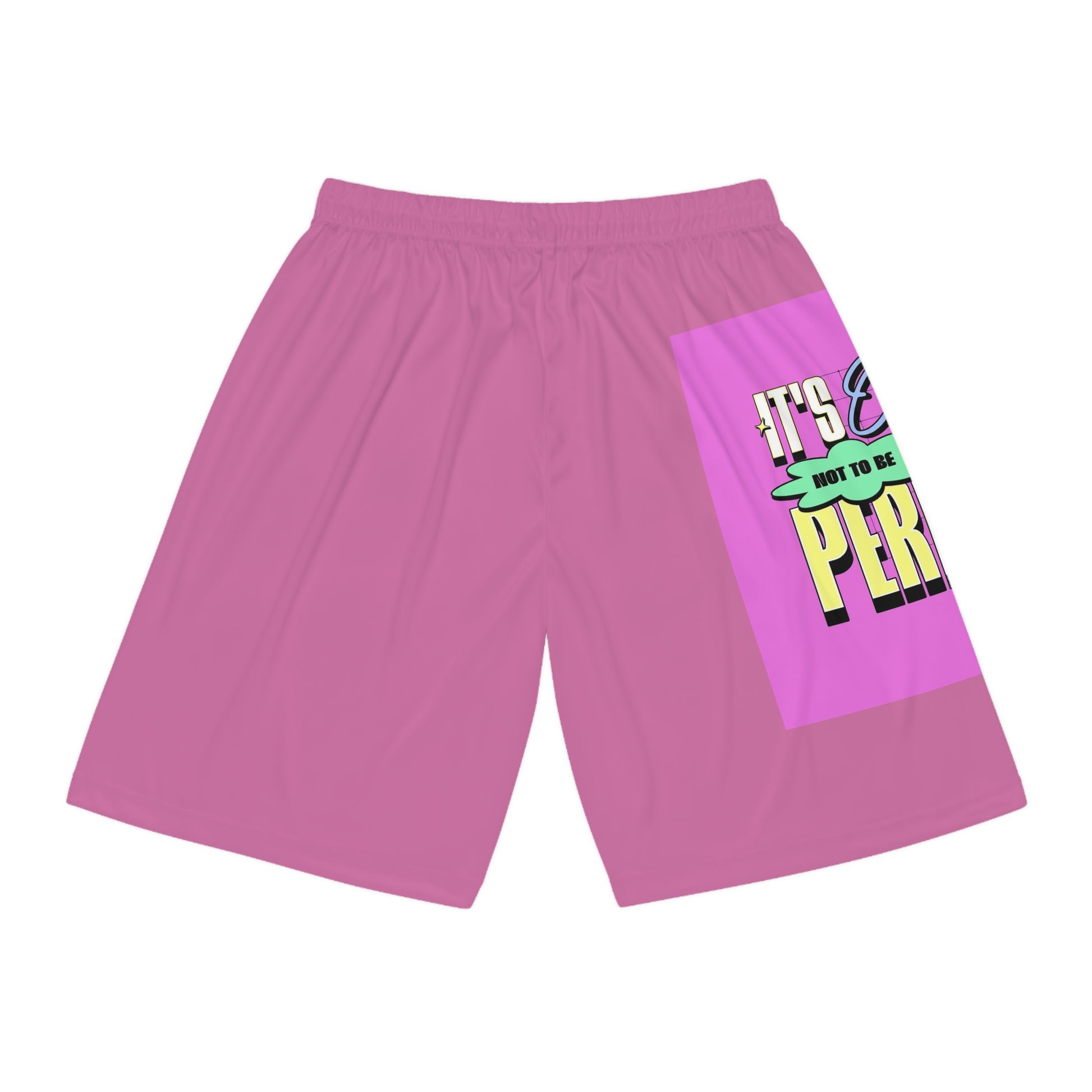 "OK, Not to be perfect" Trendy Basketball shorts - Bold Theory
