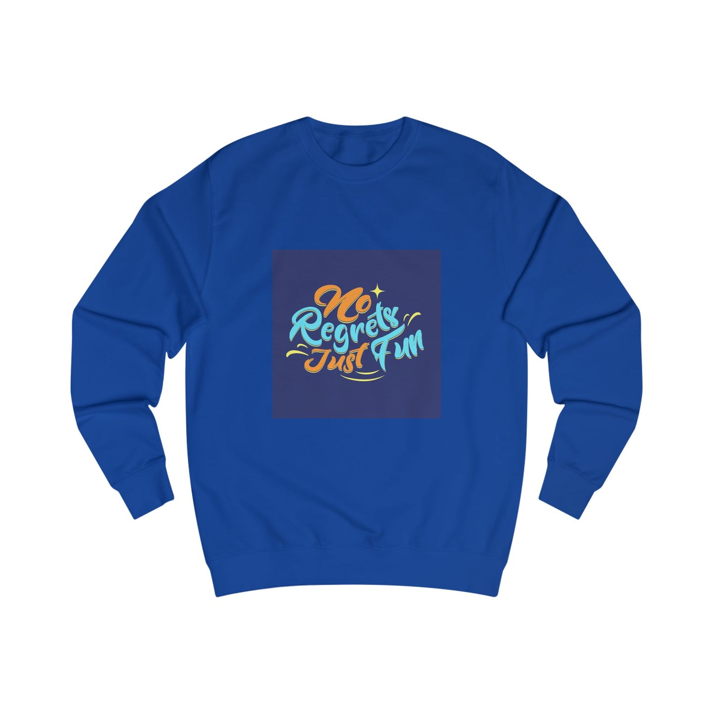 Model wearing No Regrets sweatshirt 