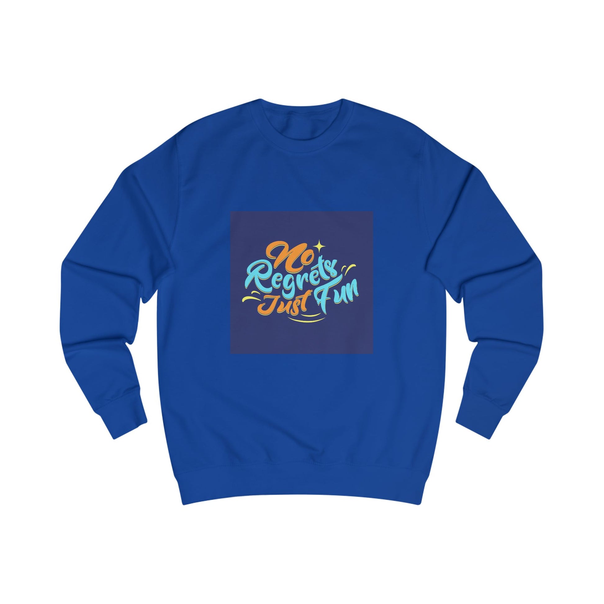 Model wearing No Regrets sweatshirt 