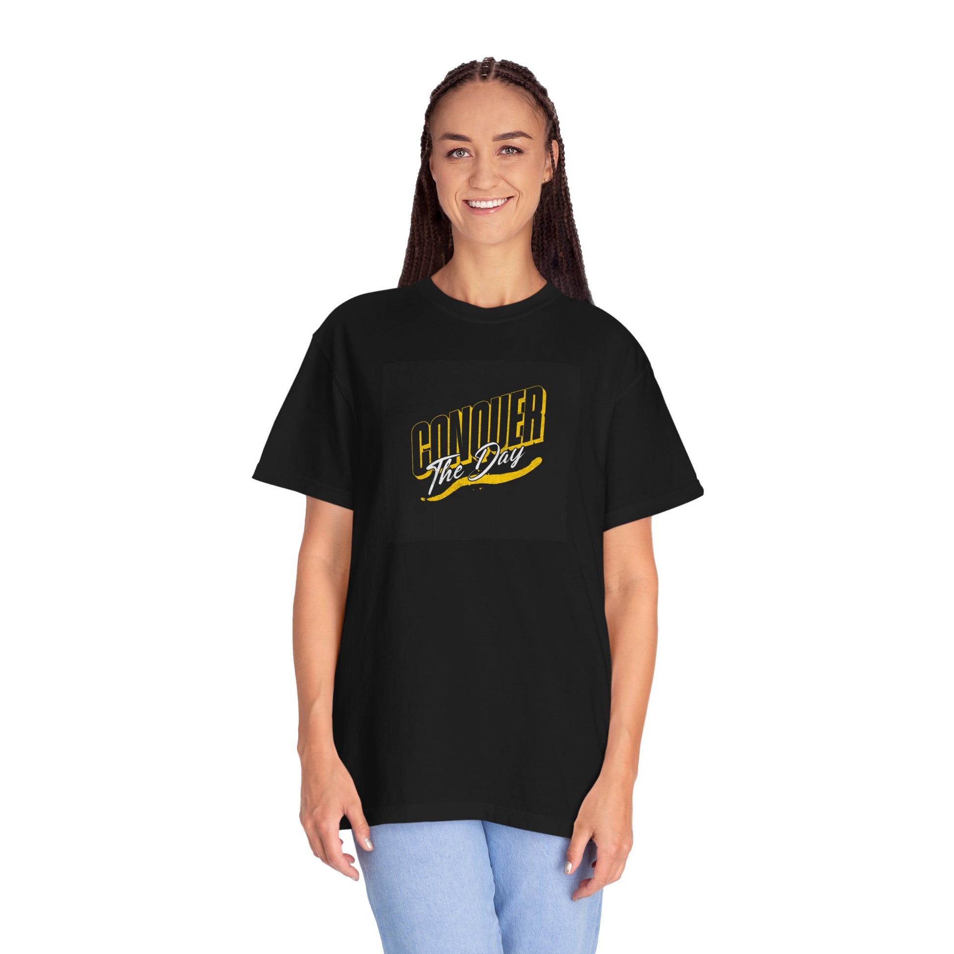 "Conquer the Day" Motivational Unisex Garment-T-Shirt - Bold Theory