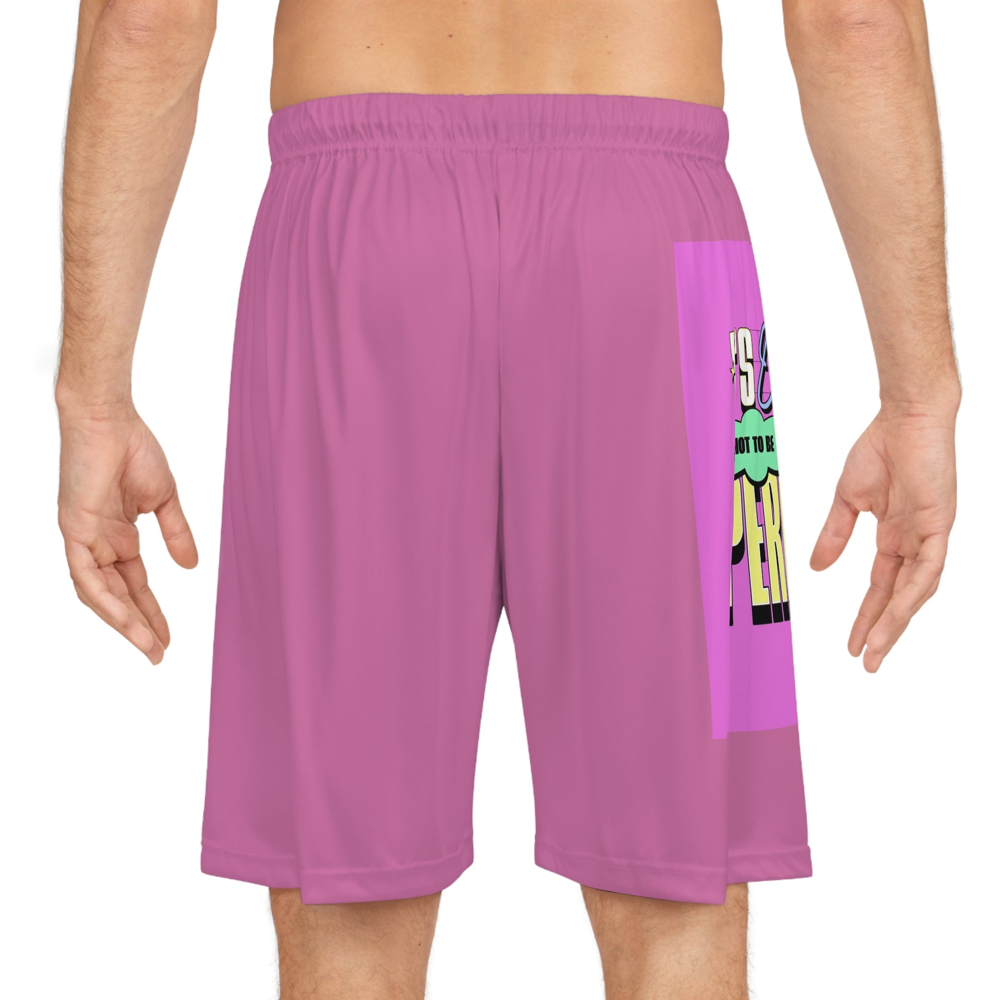"OK, Not to be perfect" Trendy Basketball shorts - Bold Theory