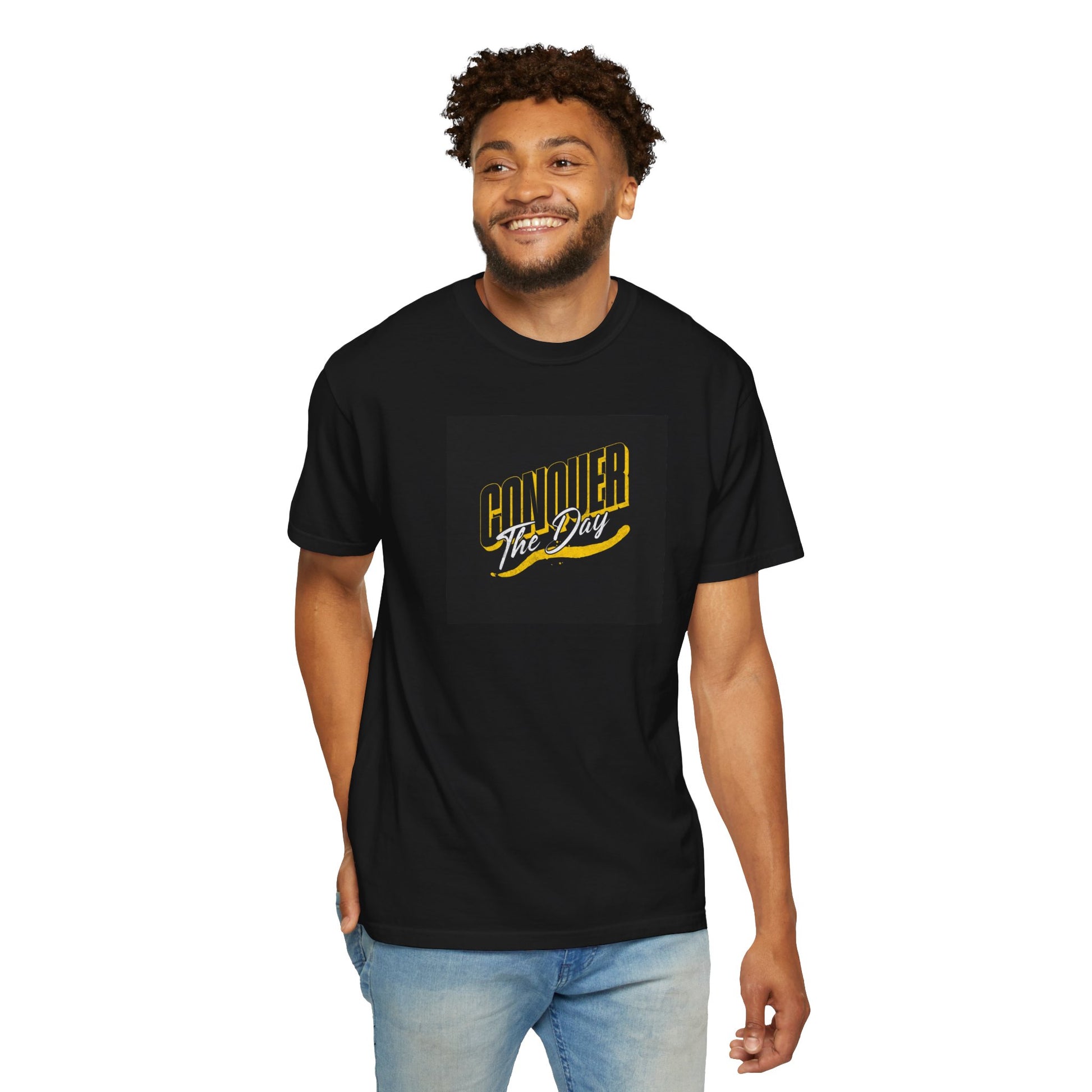 "Conquer the Day" Motivational Unisex Garment-T-Shirt - Bold Theory